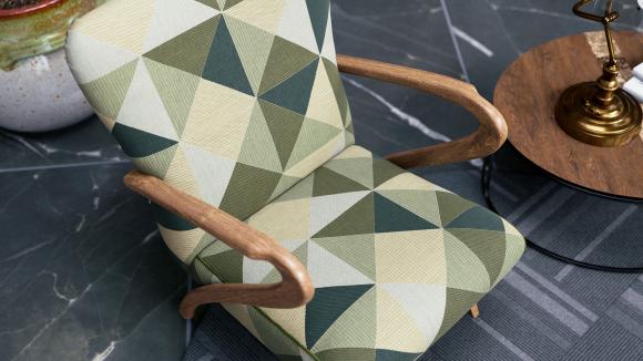 Poltrone: Poltroncina anni 50 in tessuto