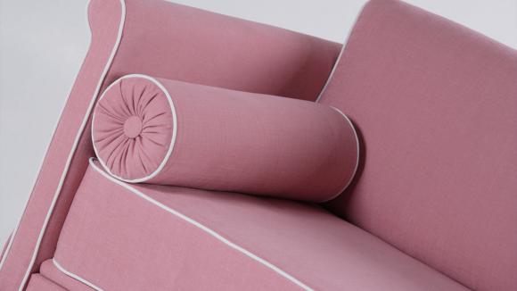 Divano letto con piping in contrasto