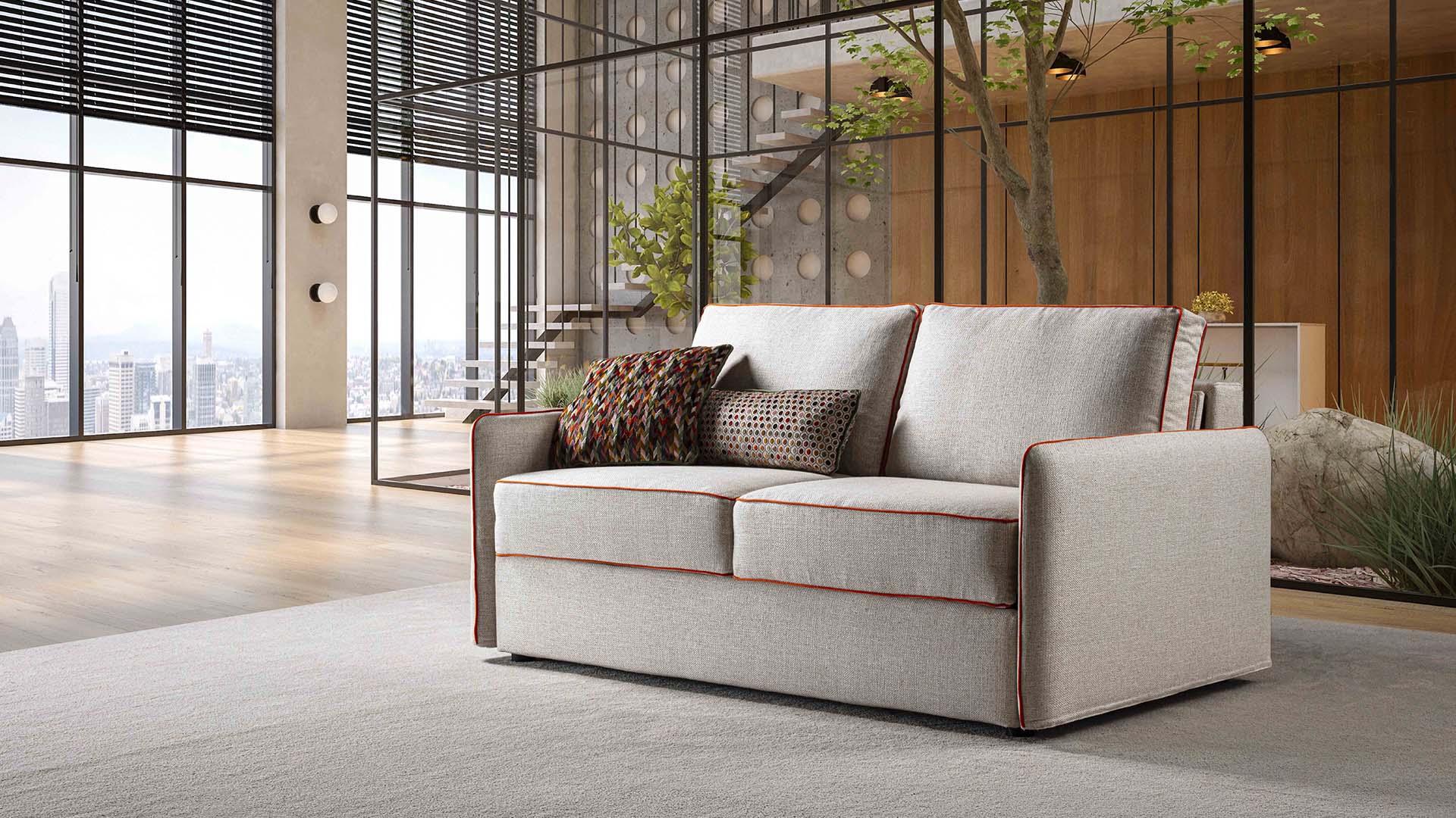 Divano letto Slim con materasso da 18 cm