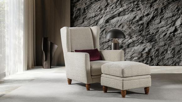 Poltrona bergere moderna